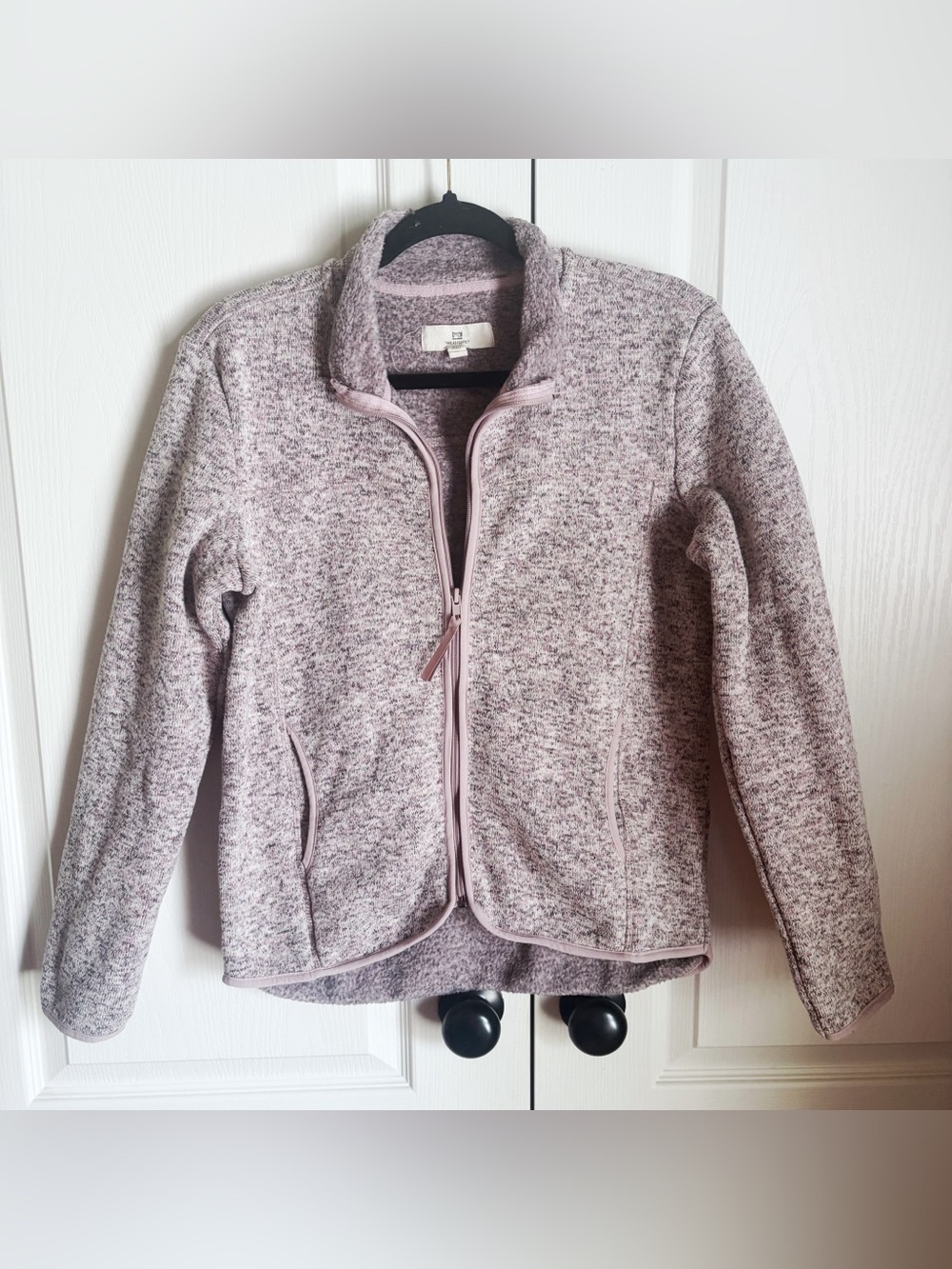 Thread And Supply Purple Fleece Full Zip Jacket Size Small